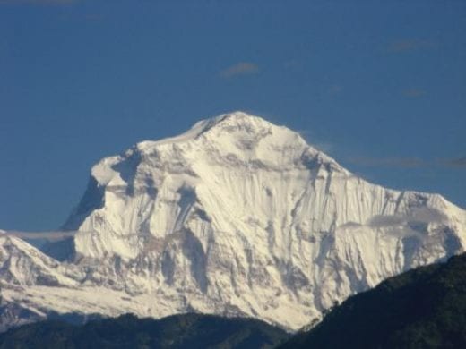 Mt. Dhaulagiri is Earth's seventh-highest summit (photo by Bhismakandel)
